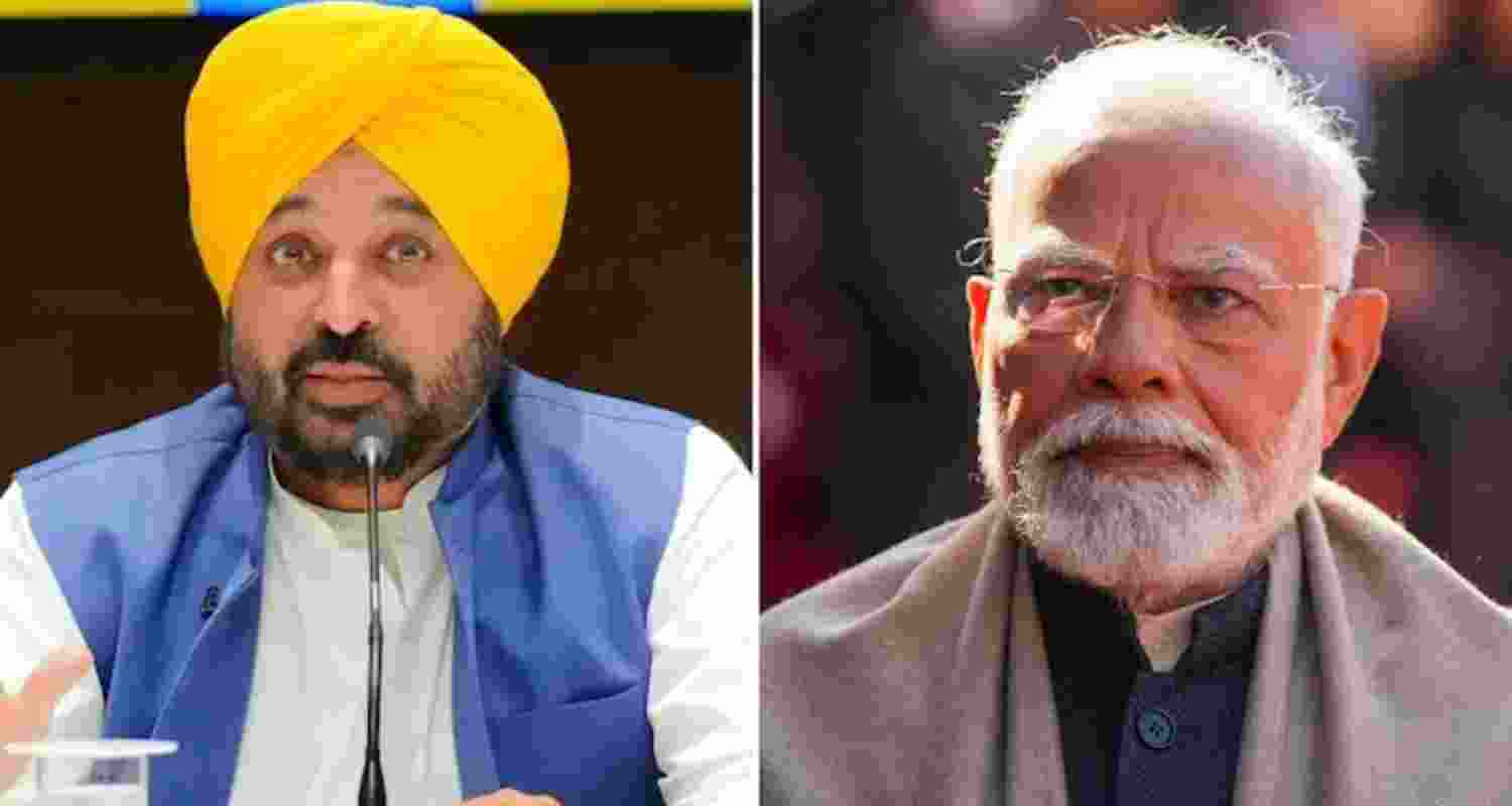 Modi speaks to Punjab CM Mann after returning from China trip. Modi speaks to Punjab CM Mann after returning from China trip.