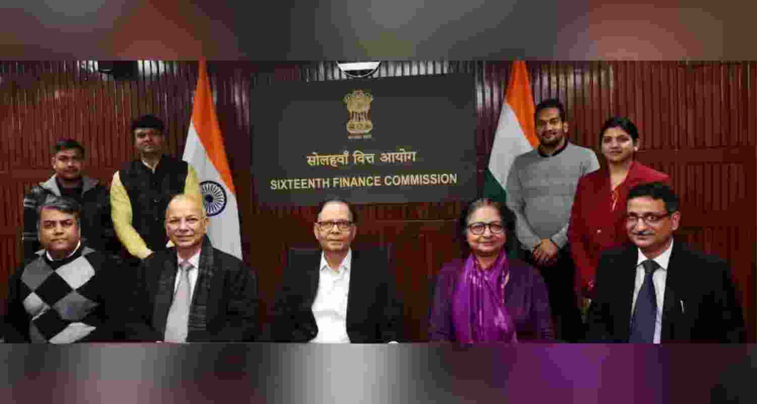 File photo of the delegation comprising the 16th Finance Commission File photo of the delegation comprising the 16th Finance Commission