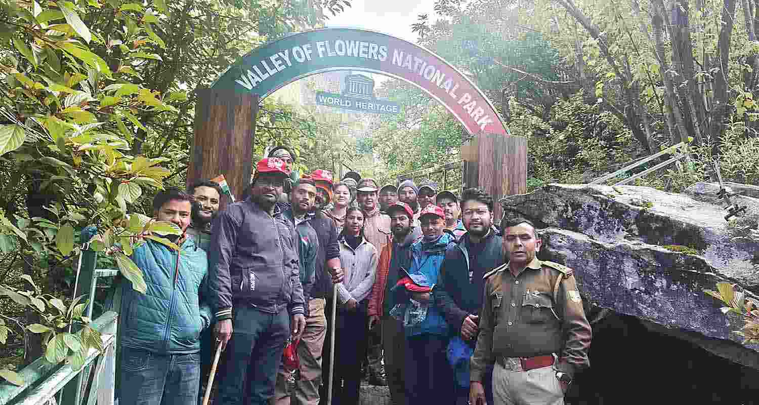 Valley of Flowers National Park opens for tourists. Valley of Flowers National Park opens for tourists.
