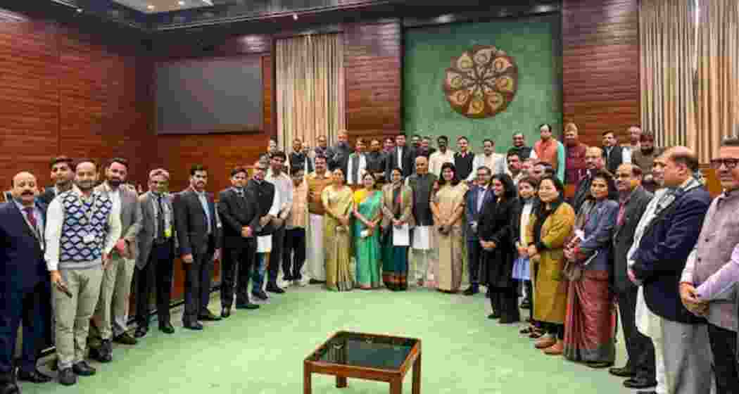 Members of the joint parliamentary committee after a meeting on the Waqf Amendment Bill in New Delhi back in January. (File photo/PTI) Members of the joint parliamentary committee after a meeting on the Waqf Amendment Bill in New Delhi back in January. (File photo/PTI)