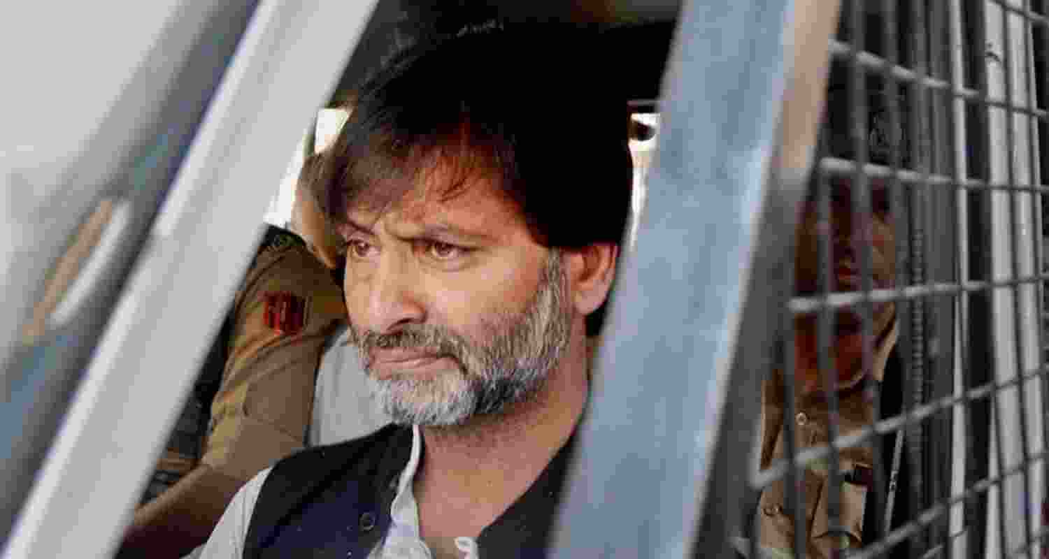 Terror accused JKLF chief Yasin Malik. Terror accused JKLF chief Yasin Malik.