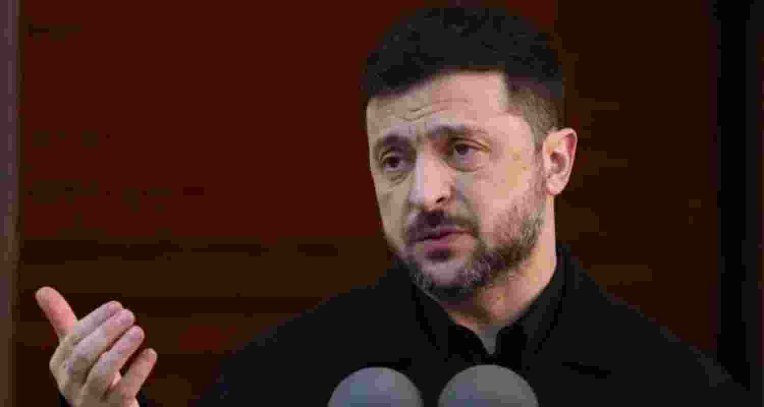 A file photo of Ukrainian President Volodymyr Zelenskyy. A file photo of Ukrainian President Volodymyr Zelenskyy.